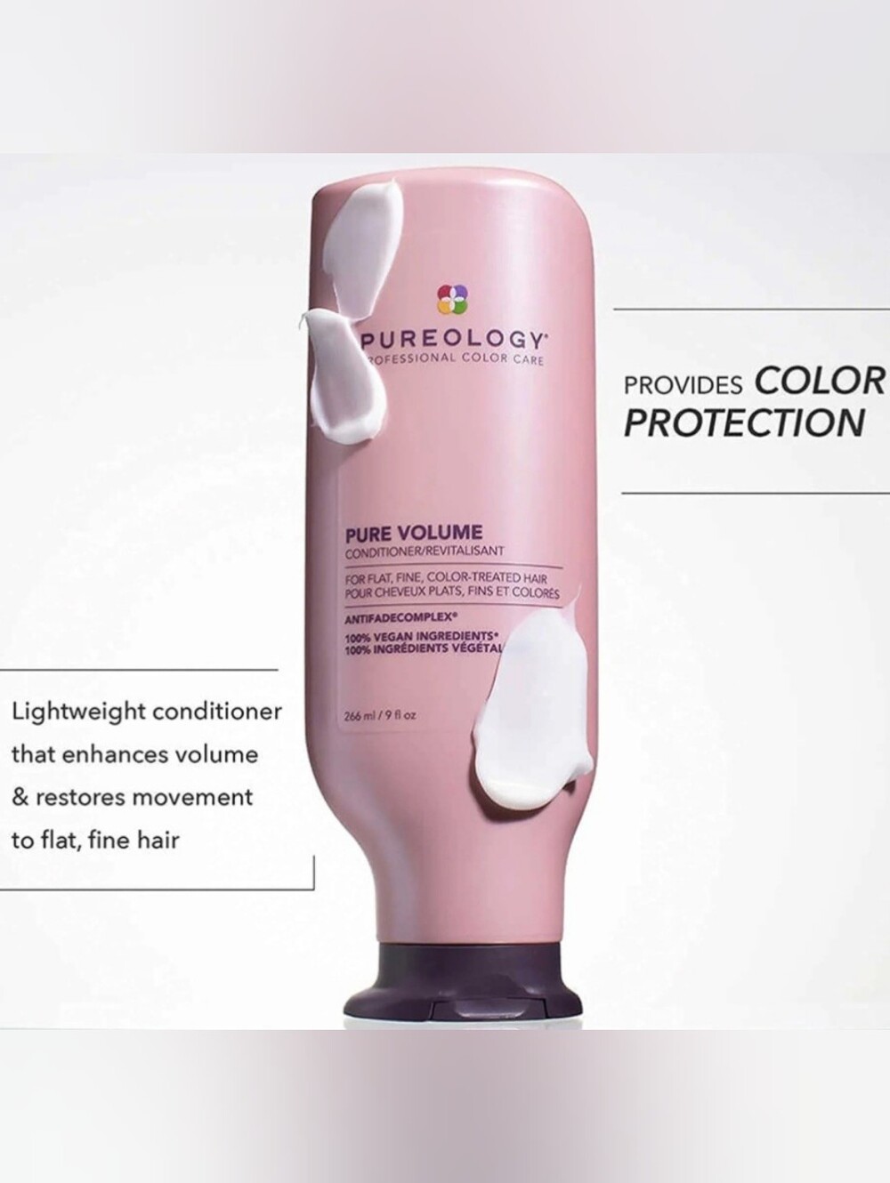 NWT FULL SET Pureology Pure Volume Shampoo 226ml&Conditioner226ml Duo 100% VEGAN - Picture 6 of 7